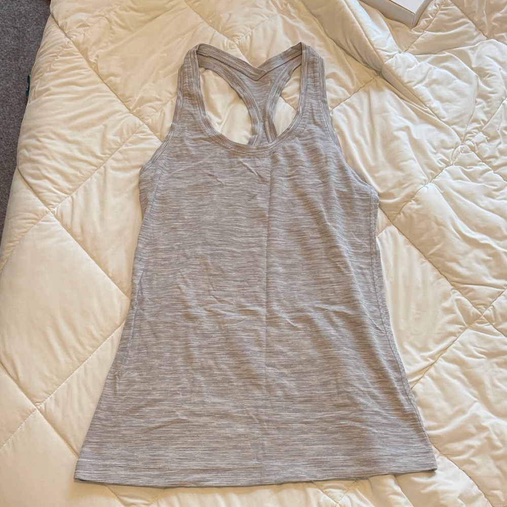 Lululemon Athletica Light Gray Tank Top